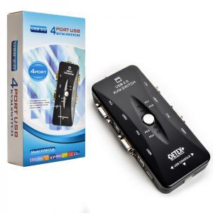 سوئیچ KVM چهار پورت پی نت مدل 104UK کد 1641 - سیکاس کالا سوئیچ KVM چهار پورت پی نت مدل 104UK