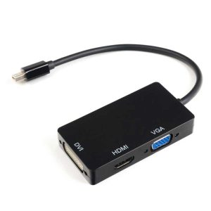 تبدیل مینی دیسپلی به مولتی 3 پورت ا Mini DisplayPort to HDMI/VGA/DVI-I Conversion کد 1003 - سیکاس کالا تبدیل مینی دیسپلی به مولتی 3 پورت ا Mini DisplayPort to HDMI/VGA/DVI-I Conversion — تصویر 2