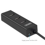 هاب USB 3.0 چهار پورت یونیتک مدل Y-3089
