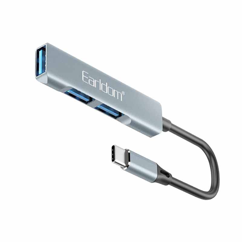 هاب 3 پورت USB-C ارلدام مدل HUB10 کد 5711 - سیکاس کالا هاب 3 پورت USB-C ارلدام مدل HUB10 — تصویر 2