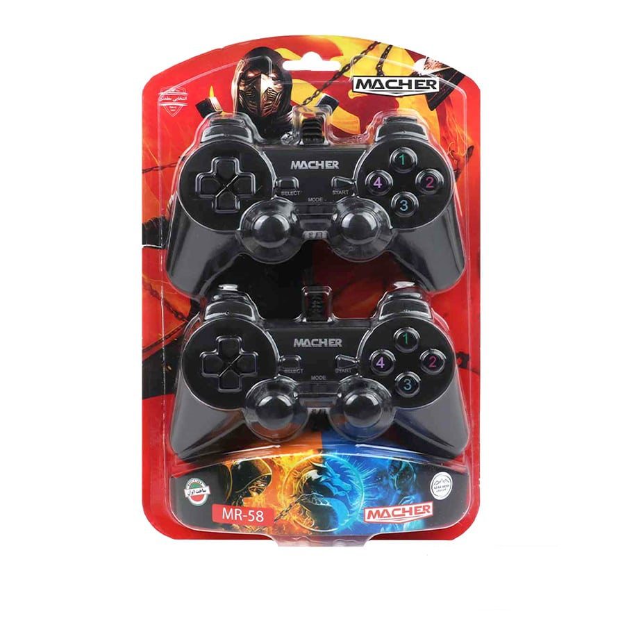 مچر-دوتایی دسته بازی دوبل مچر MR-58 ا MACHER MR-58 Gamepad