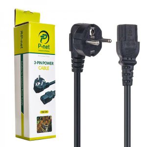 کابل برق پاور ضخیم کامپیوتر 1.5 متری پی نت P-net کد 3033 - سیکاس کالا کابل برق پاور ضخیم کامپیوتر 1.5 متری پی نت P-net