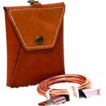 کابل اپل فلزی ضخیم کیف چرمی 1 متری DEKKIN