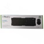 کیبورد و ماوس بی سیم رویال km 815 ا Keyboard with wireless mouse royal km 815