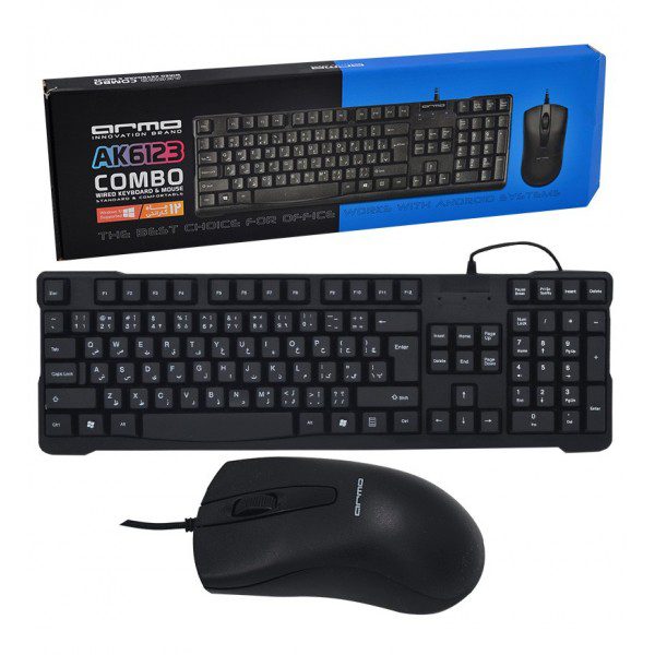 کیبورد و ماوس آرمو AK6123 کد 4887 - سیکاس کالا کیبورد و ماوس آرمو AK6123