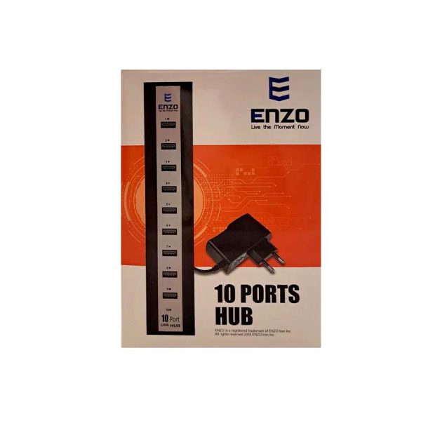 هاب 10 پورت USB2.0 برند ENZO مدل UH-10A — تصویر 3