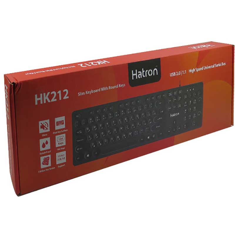 HATRON-hk212 کیبورد هترون مدل HK212 — تصویر 4