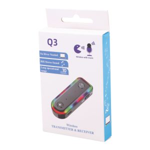 دانگل بلوتوث خودرو شارژی Q3 RGB AUX — تصویر 3