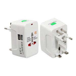 تبدیل برق همه کاره به همراه شارژر USB ا Travel international universal multi function conversion Power — تصویر 5