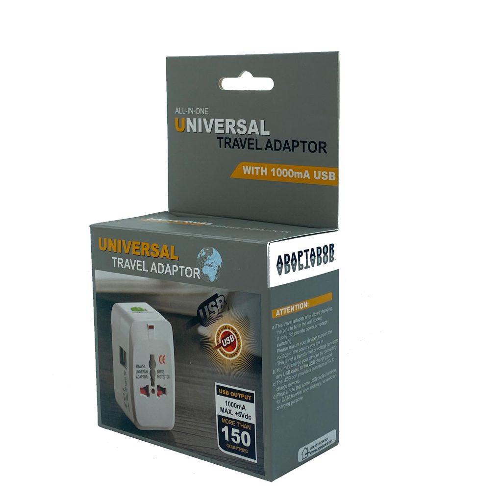 تبدیل برق همه کاره به همراه شارژر USB ا Travel international universal multi function conversion Power