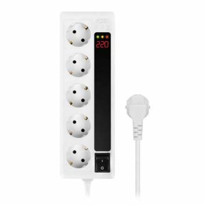 محافظ و چند راهی برق 5 متری گرین لاین GLP105D ا GREEN LINE GLP105D 5m Power Strip Protector