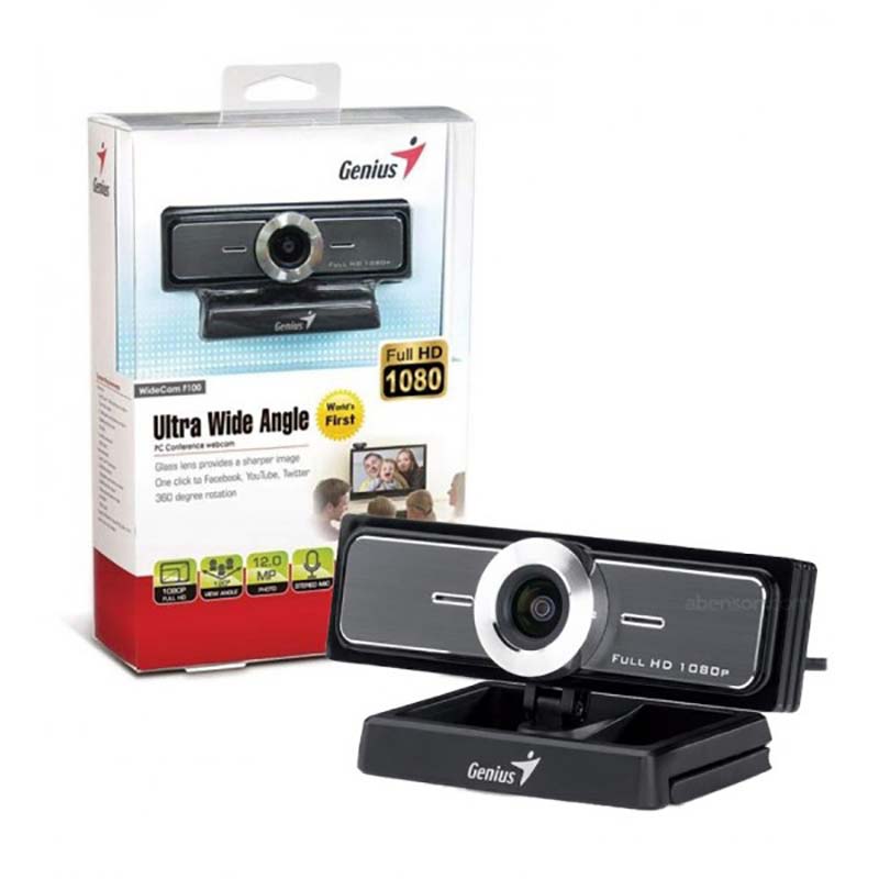 Genius-F100-Full-HD-Black-Webcam وب کم جنیوس مدل F100 ا Genius F100 Full HD Black Webcam — تصویر 2