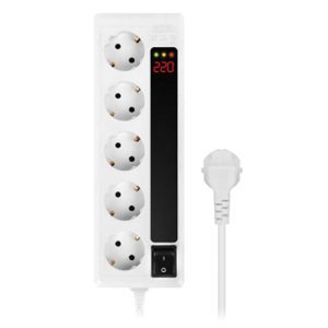 محافظ و چند راهی برق 3 متری گرین لاین GLP105D ا GREEN LINE GLP105D 3m Power Strip Protector
