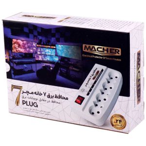 محافظ برق صوتی تصویری 7 خانه مچر با کابل 1.5 متری کد 6179 - سیکاس کالا محافظ برق صوتی تصویری 7 خانه مچر با کابل 1.5 متری