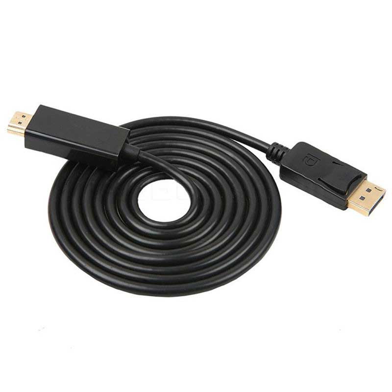 Vistagold-display-to-HDMI-convertor-cable کابل DISPLAYPORT به HDMI با کیفیت ضخیم به طول 1.5 متر — تصویر 3