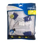 تبدیل کابل دار یک به دو VGA برند kingdom