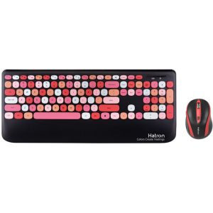 کیبورد و ماوس بی سیم هترون مدل HKCW350 ا HKCW350 Wireless Keyboard And Mouse کد 6326
