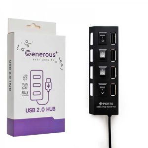 هاب 4 پورت جنروس مدل G.P-135 کد 6467 - سیکاس کالا هاب 4 پورت جنروس مدل G.P-135 — تصویر 2