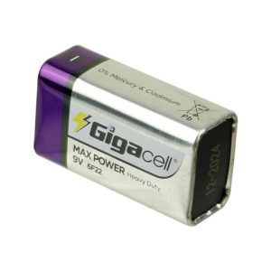 باطری کتابی گیگاسل شرینگ Gigacell Max Power 6F22 9V