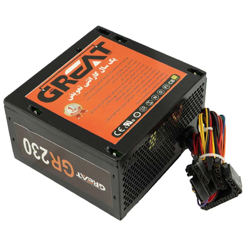 Great-GR230-230W-Power-Supply پاور کیس گریت 230 وات — تصویر 2