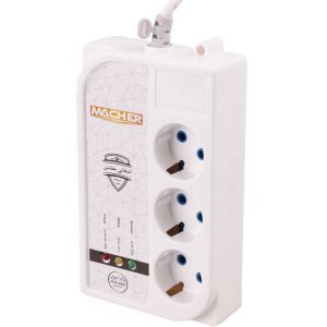 محافظ برق یخچال و فریزر 3 خانه مچر با کابل 3 متری ا Macher Voltage Protector 3m