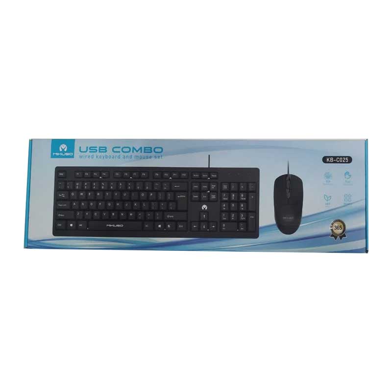 Mikuso-KB-C025-keyboard-and-mouse-combo-01 کیبورد و ماوس سیم دار میکاسو KB-C025 — تصویر 2