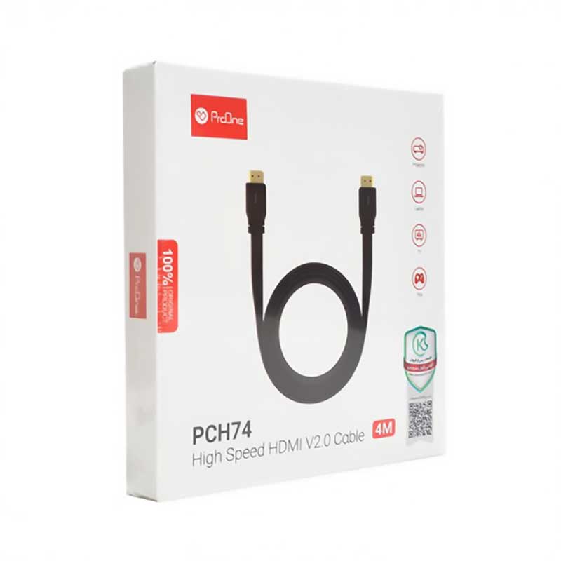 کابل HDMI پرووان مدل PCH74 طول 4 متر ا ProOne PCH74 4m HDMI Cable