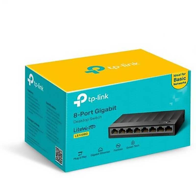 سوییچ 8 پورت گیگابیت تی پی لینک مدل LS1008G ا TP-Link 8-Port Gigabit Switch LS1008G — تصویر 2