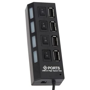 هاب 4 پورت USB 2.0 پورتز مدل HI-SPEED ا Ports HI-SPEED 4 Port USB 2.0 Hub — تصویر 6