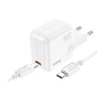 شارژر 30 وات هوکو مدل C112A به همراه کابل تایپ سی به لایتنینگ ا HOCO Fast Charging Wall Charger C112A 30W