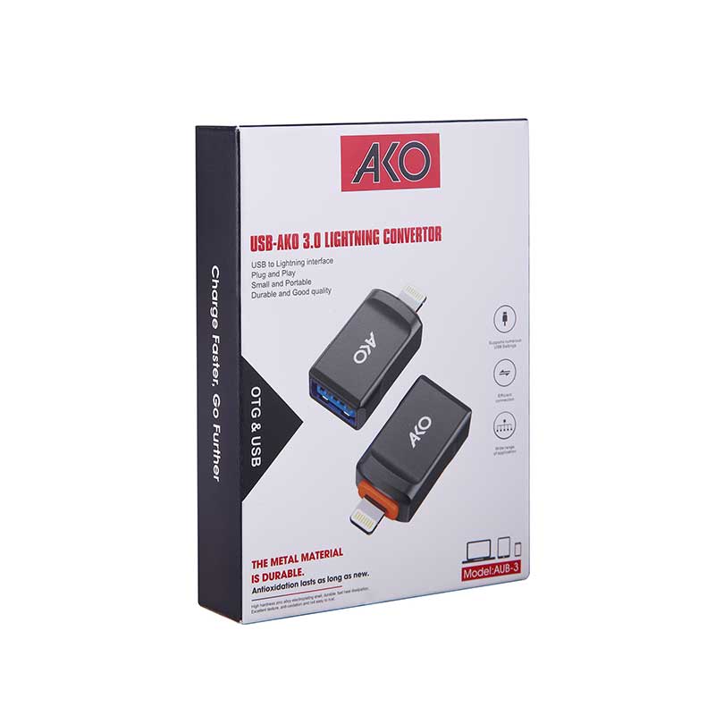 مبدل USB به Lightning آکو مدل AUB-3 کد 6502 - سیکاس کالا مبدل USB به Lightning آکو مدل AUB-3 — تصویر 2