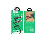 کابل شارژ دو سر تایپ سی 60 وات هوکو مدل U116 ا HOCO U116 Type-C to Type-C Transparent Discovery — تصویر 2