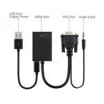 تبدیل وی جی ای به اچ دی ام آی پک سبز ا VGA TO HDMI ADAPTER — تصویر 2