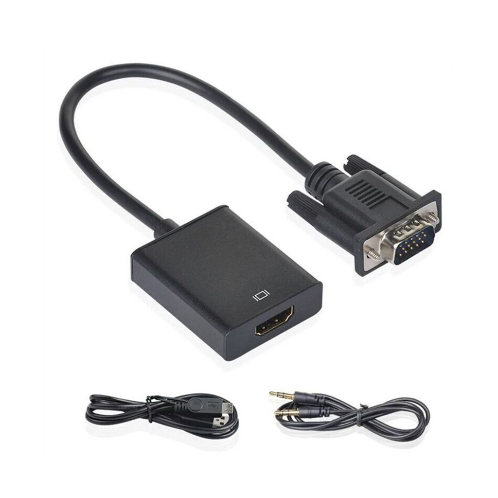 تبدیل وی جی ای به اچ دی ام آی پک سبز ا VGA TO HDMI ADAPTER
