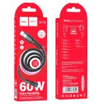 کابل شارژ تایپ سی هوکو مدل U110 60W طول 1.2 متر — تصویر 2