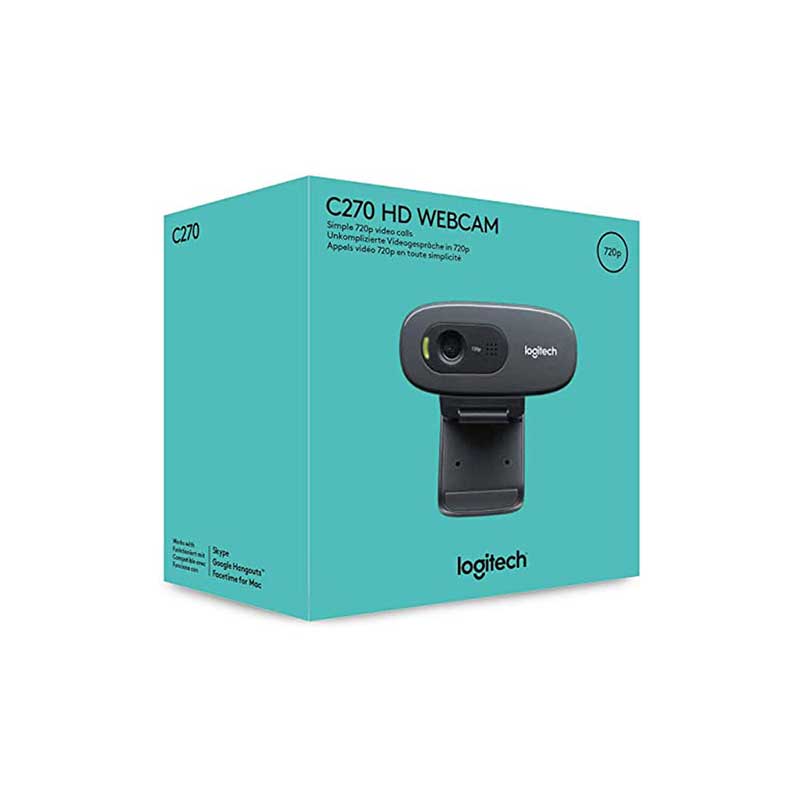 Logitech-C270-HD-Webcam-01 وب کم HD لاجیتک مدل C270 ا Logitech C270 HD Webcam — تصویر 2
