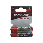 باطری نیم قلمی سوپرآلکالاین کارتی 2 عددی NANGRAND مدل LR03 — تصویر 2