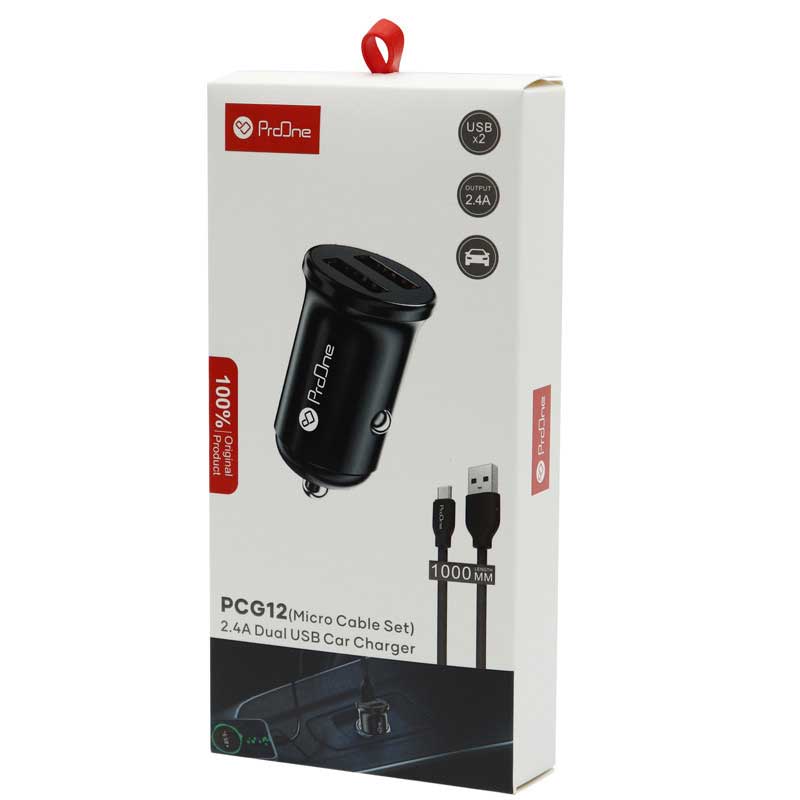 ProOne-PCG12-Car-Charger-01 شارژر فندکی پرووان مدل PCG12 ا ProOne PCG12 Car Charger — تصویر 2