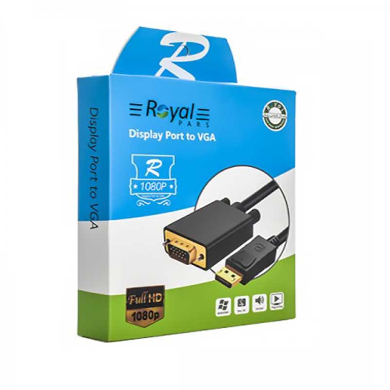 Royal-DisplayPort-To-VGA-01 کابل DisplayPort به VGA رویال طول 1.8 متر — تصویر 2