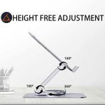استند رومیزی آلومینیومی تبلت و لپ تاپ 360 درجه — تصویر 3