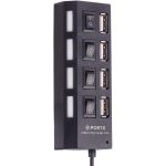 هاب 4 پورت USB 2.0 پورتز مدل HI-SPEED ا Ports HI-SPEED 4 Port USB 2.0 Hub — تصویر 2