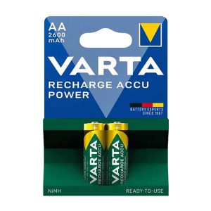 باطری قلمی شارژی وارتا Varta 2600mAh (2عددی) کد 6670 - سیکاس کالا باطری قلمی شارژی وارتا Varta 2600mAh (2عددی) — تصویر 2