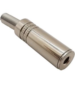 فیش مادگی AUX 3.5 سرکابلی فلزی کد 6600 - سیکاس کالا فیش مادگی AUX 3.5 سرکابلی فلزی