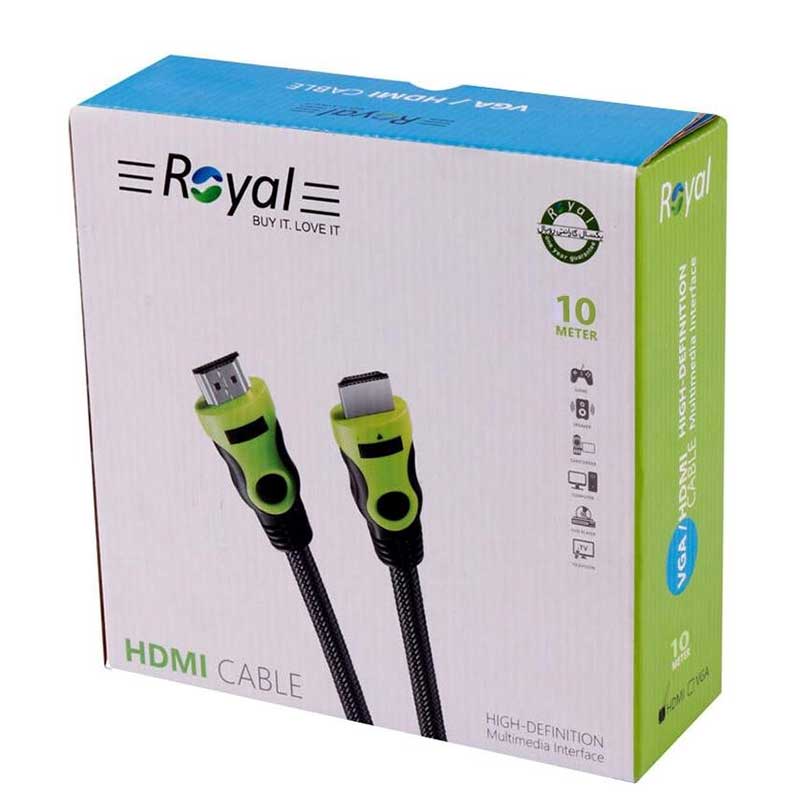 کابل-1+14-HDMI-برند-رویال-به-طول-10-متر-01 کابل HDMI 1.4 رویال به طول 10 متر — تصویر 3