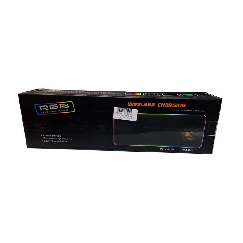 ماوس پد ضخیم گیمینگ RGB طرح نقشه — تصویر 3