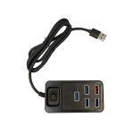 هاب 4 پورت USB3.0 به همراه کلید و پاور مدل 804 — تصویر 2