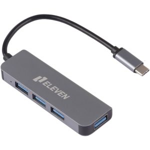 هاب Eleven H801 Type-C USB3.0 4Port ا Eleven H801 Type-C USB3.0 4Port HUB — تصویر 3