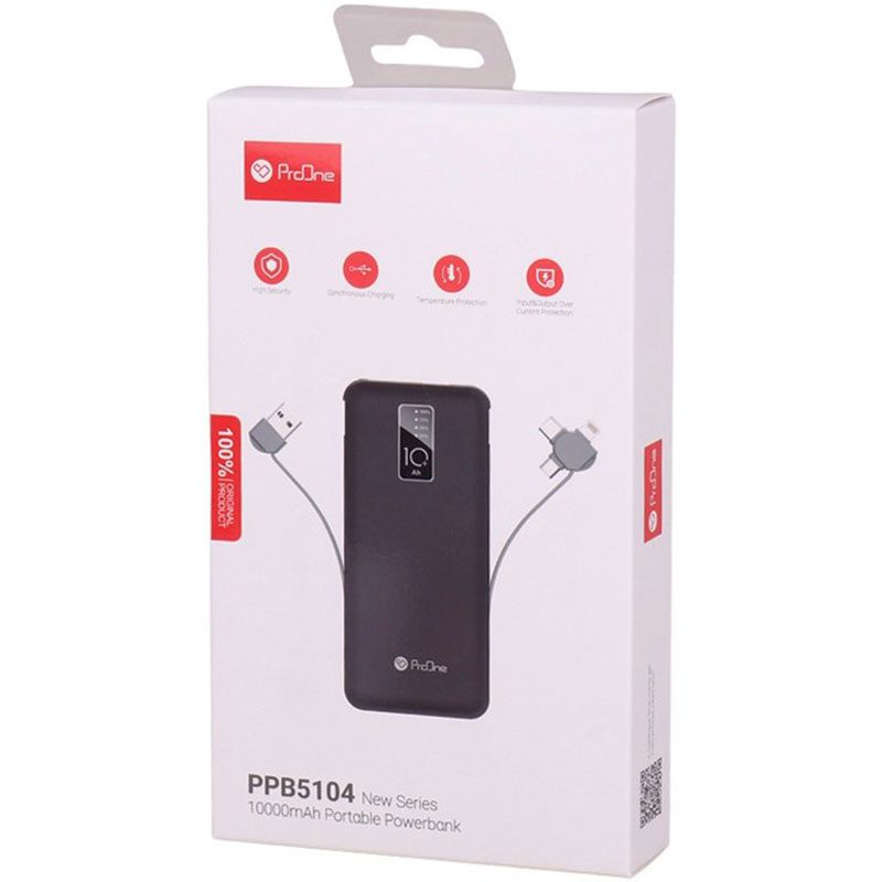 شارژر همراه پرووان مدل PPB5104 ظرفیت 10000 میلی آمپرساعت کد 6706 - سیکاس کالا شارژر همراه پرووان مدل PPB5104 ظرفیت 10000 میلی آمپرساعت — تصویر 2