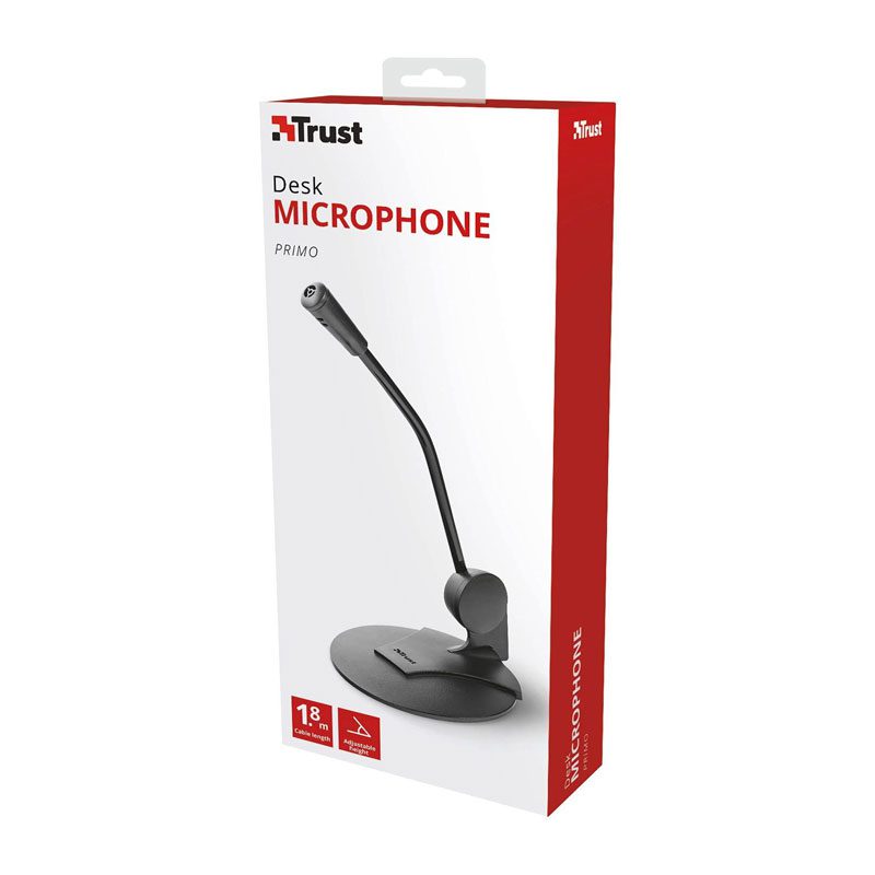 میکروفن رومیزی Trust Primo 21674 ا Trust Primo 21674 Wired Microphone کد 6749 - سیکاس کالا میکروفن رومیزی Trust Primo 21674 ا Trust Primo 21674 Wired Microphone — تصویر 2