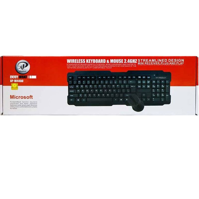 کیبورد و ماوس وایرلس مدل XP-4200 ا XP PRODUCT Wireless Mouse & Keyboard Model XP-W4200 کد 6038 - سیکاس کالا کیبورد و ماوس وایرلس مدل XP-4200 ا XP PRODUCT Wireless Mouse & Keyboard Model XP-W4200 — تصویر 2